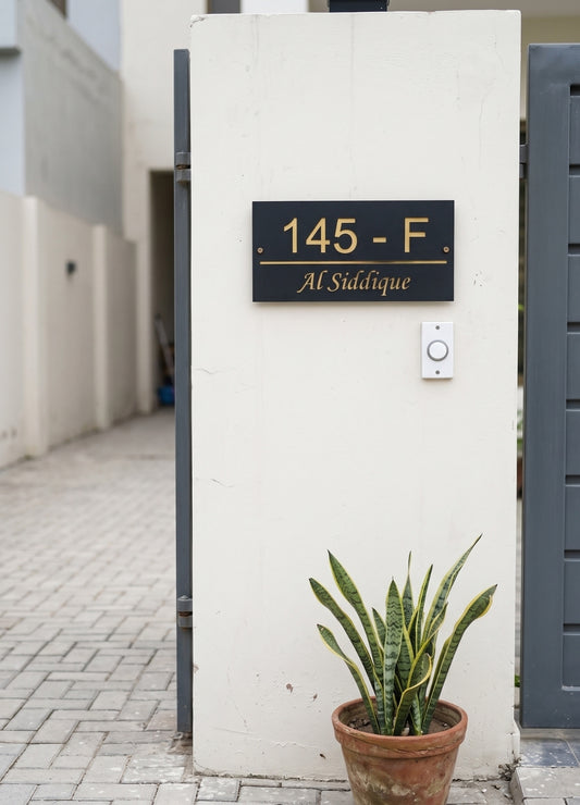 Elegant Script Name Plate