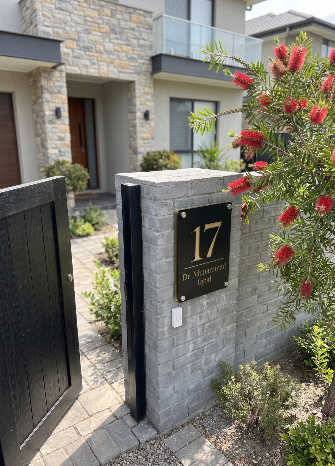 Noir Gold Name Plate