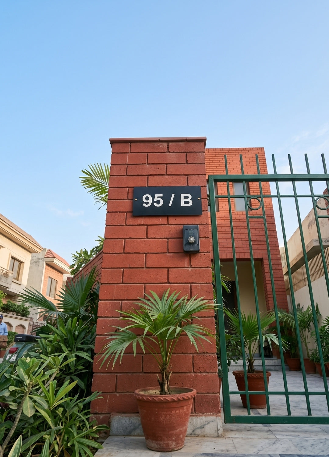 Simple Black Name Plate