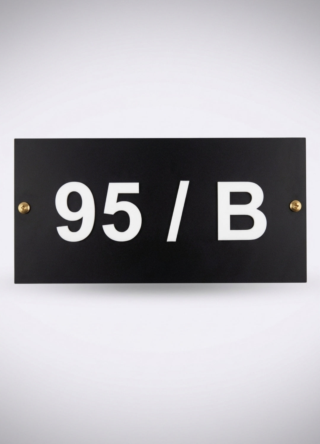 Simple Black Name Plate