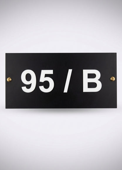 Simple Black Name Plate